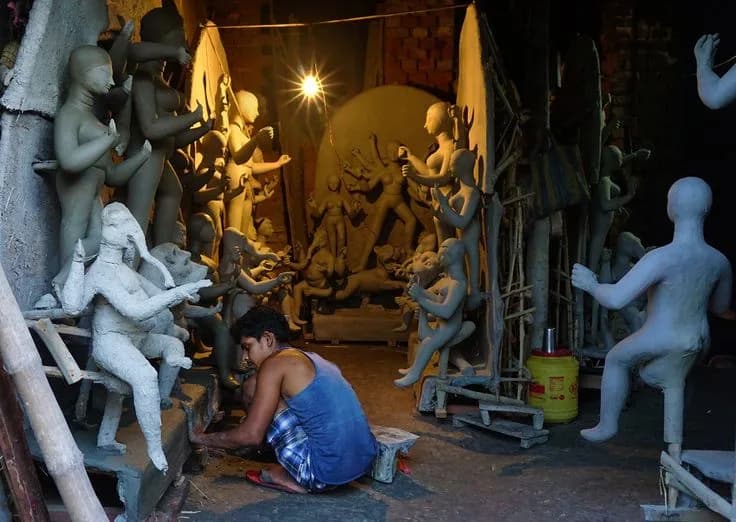 Kumartuli: The 300-year-old Kolkata neighbourhood where Maa Durga comes to life before Puja