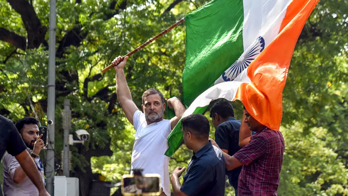 INDIA bloc protest: 5 moments that turned Rahul Gandhi’s march into a standoff