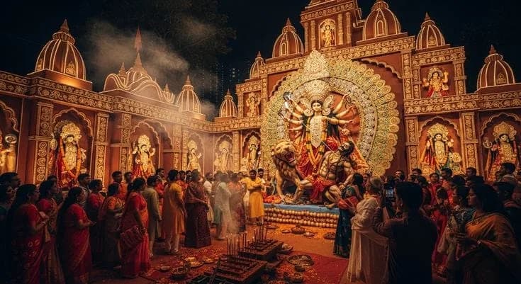 (Representational image), Durga puja 2026 | Ai generated