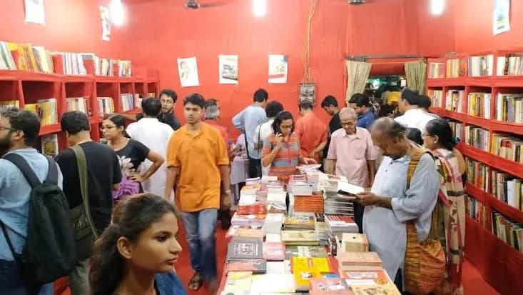 A CPIM book stall at Jadavpur
