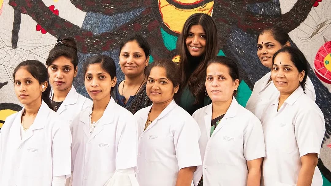Women artisans at Chanakya International