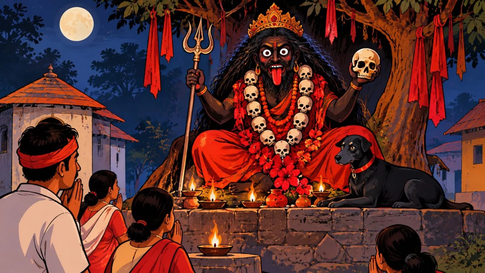 Masan Thakur the terrifying folk deity linked to Goddess Kali